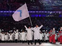 Athletes from the two Koreas marched together at the Winter Olympics this year Athletes from the two Koreas marched together at the Winter Olympics this year