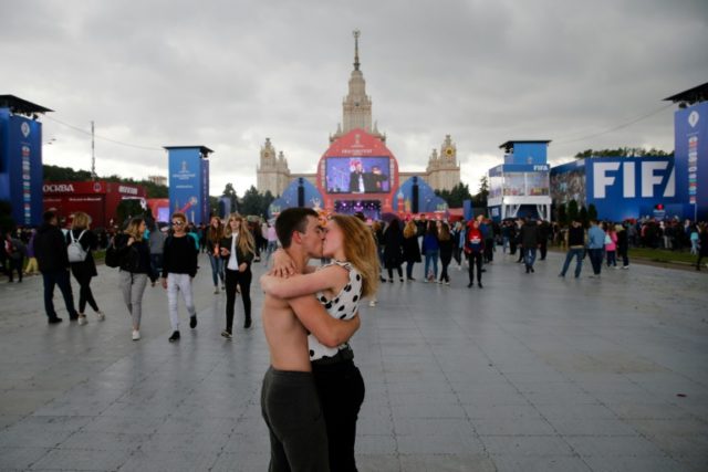 Russians, foreigners seek love at World Cup