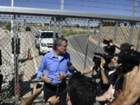 New York mayor Bill de Blasio speaks to reporters at the Tornillo border port near El Paso, Texas, on June 21, 2018 during a protest by several American mayors against the separation of migrant families New York mayor Bill de Blasio speaks to reporters at the Tornillo border port near El Paso, Texas, on June 21, 2018 during a protest by several American mayors against the separation of migrant families