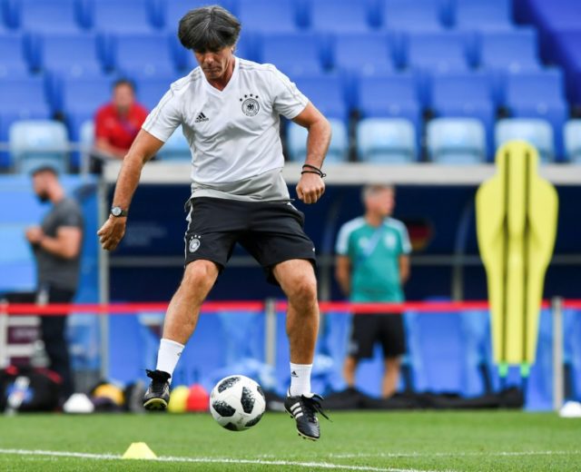 Loew backs under-fire stars as Germany face World Cup crunch match