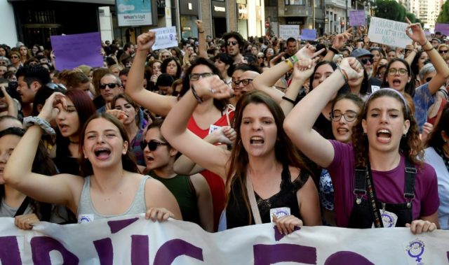Protests across Spain as sexual abuse gang released on bail
