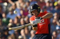 In the runs: England's Jos Buttler in action against Australia on Wednesday