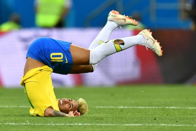 Brazil bar to give shots every time Neymar falls