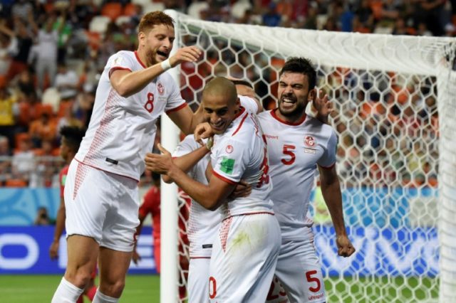 Tunisia celebrate first World Cup win for 40 years