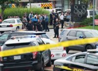 Police responded to a shooting at the offices of the Capital Gazette, a daily newspaper, in Annapolis, Maryland, on June 28, 2018 Police responded to a shooting at the offices of the Capital Gazette, a daily newspaper, in Annapolis, Maryland, on June 28, 2018