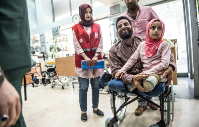 Syrian girl, 8, born with no legs, finds hope in Turkey