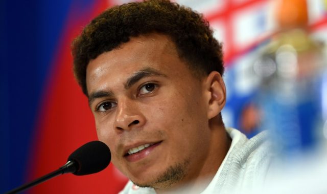 England's Alli eager to take a penalty against Colombia