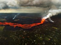 APTOPIX Hawaii Volcano Lava from the Kilauea volcano flows in and around Pahoa, Hawaii, Sunday, June 10, 2018. (AP Photo/L.E. Baskow) The Associated Press