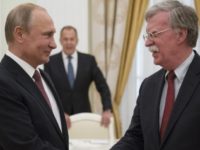 Russia US Russian President Vladimir Putin, left, shakes hands with U.S. National security adviser John Bolton during their meeting in the Kremlin in Moscow, Russia, Wednesday, June 27, 2018. U.S. President Donald Trump's national security adviser is due in Moscow Wednesday to lay the groundwork for a possible U.S. Russia summit. (AP Photo/Alexander Zemlianichenko, Pool) Russian President Vladimir Putin, left, shakes hands with U.S. National security adviser John Bolton during their meeting in the Kremlin in Moscow, Russia, Wednesday, June 27, 2018. U.S. President Donald Trump's national security adviser is due in Moscow Wednesday to lay the groundwork for a possible U.S.-Russia summit. (AP Photo/Alexander …