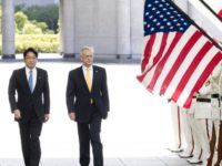 Japan US Mattis Jim Mattis, Itsunori Onodera U.S. Defense Secretary Jim Mattis, second from left, with Japanese Defense Minister Itsunori Onodera reviews an honor guard before their meeting at Defense Ministry in Tokyo Friday, June 29, 2018. (Tomohiro Ohsumi/Pool Photo via AP) Jim Mattis, Itsunori Onodera