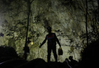 Thai divers make little progress in murky cave search