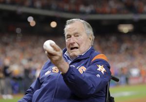 George H.W. Bush becomes first U.S. president to reach 94