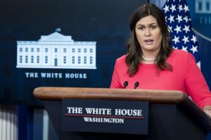 Watch live: Sarah Sanders gives White House news briefing