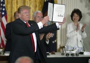 Trump orders creation of a military space force