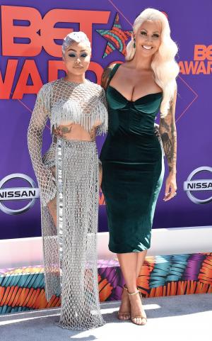 Blac Chyna attends BET Awards with Amber Rose