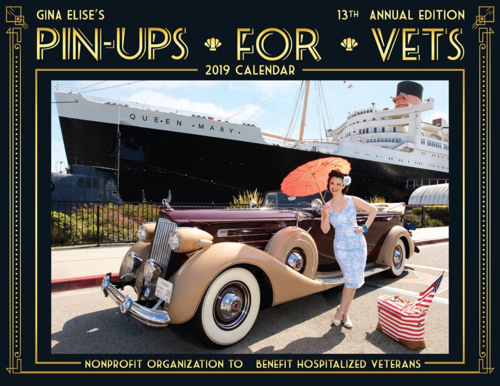 Gina Elise, founder of Pin-Ups for Vets, on 2019 calendar (Courtesy of Pin-Ups for Vets).