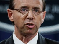 Rod Rosenstein Deputy Attorney General Rod Rosenstein speaks during a news conference at the Department of Justice, Friday, July 13, 2018, in Washington. (AP Photo/Evan Vucci)