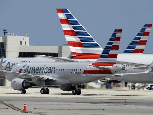 FILE - In this Wednesday, May 27, 2015, file photo, an American Airlines jet taxis to the