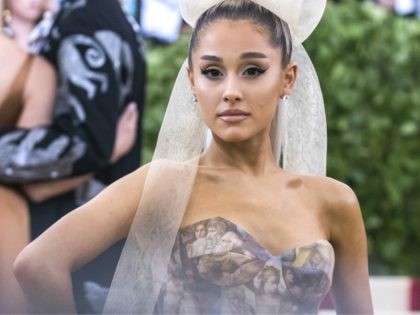 Ariana Grande attends The Metropolitan Museum of Art's Costume Institute benefit gala celebrating the opening of the Heavenly Bodies: Fashion and the Catholic Imagination exhibition on Monday, May 7, 2018, in New York. (Photo by Charles Sykes/Invision/AP)