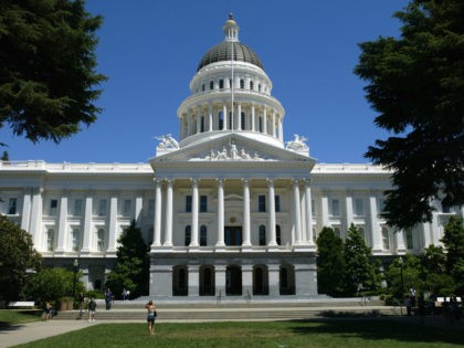 The California state capitol is shown July 4, 2003 in Sacramento, California. According to