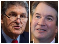 Combo-manchin-kavanaugh-ap Manchin and Kavanaugh combo photo