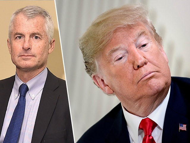 CNN analyst Philip Mudd (L) and President Donald Trump (R).