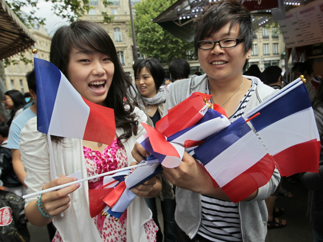 Members of Paris' Chinese community of the northeastern Paris' Belleville distri