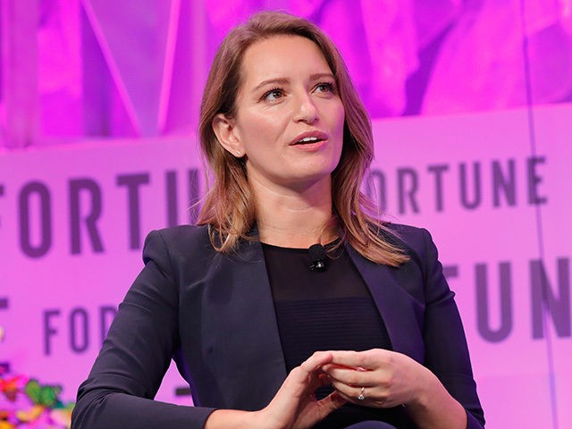 WASHINGTON, DC - OCTOBER 11: MSNBC Anchor and NBC News Correspondent Katy Tur speaks onstage at the Fortune Most Powerful Women Summit - Day 3 on October 11, 2017 in Washington, DC. (Photo by Paul Morigi/Getty Images for Fortune)