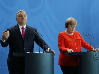 BERLIN, GERMANY - JULY 05: German Chancellor Angela Merkel and Hungarian Prime Minister Vi