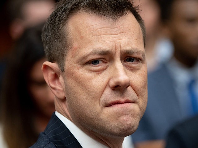 Deputy Assistant FBI Director Peter Strzok testifies on FBI and Department of Justice actions during the 2016 Presidential election during a House Joint committee hearing on Capitol Hill in Washington, DC, July 12, 2018. (Photo by SAUL LOEB / AFP) (Photo credit should read SAUL LOEB/AFP/Getty Images)