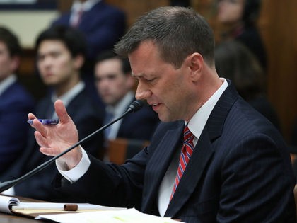 WASHINGTON, DC - JULY 12: Deputy Assistant FBI Director Peter Strzok speaks during a joint