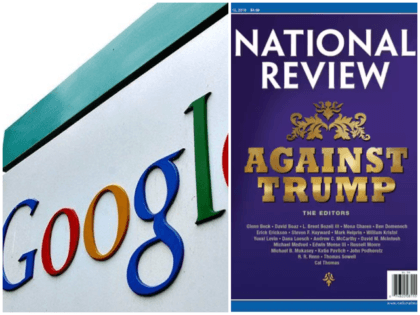 Google HQ, National Review cover story