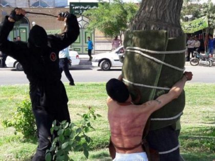 Iran public flogging