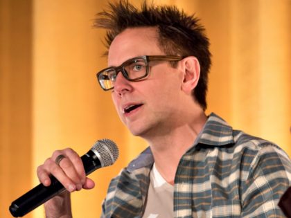 Writer James Gunn attends the Marvel's Guardians of the Galaxy Q&A session at The Plaza Theatre on April 10, 2016 in Atlanta, Georgia. (Photo by Marcus Ingram/Getty Images for Allied Integrated Marketing)