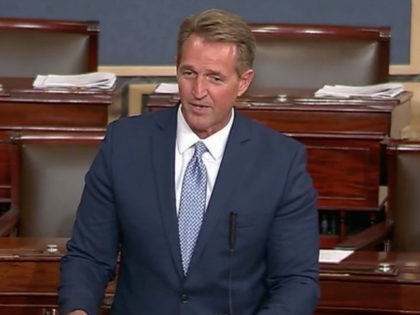 Sen. Jeff Flake (R-AZ) expressed concern in a Senate floor speech Thursday about President Donald Trump’s refusal to denounce Russian election meddling during a joint press conference with President Vladimir Putin in Helsinki this week.