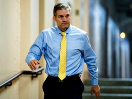 UNITED STATES - JUNE 7: Rep. Jim Jordan, R-Ohio, arrives for the House Republicans' caucus meeting in the Capitol on immigration reforms on Thursday morning, June 7, 2018.