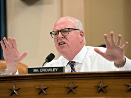 Rep. Joseph Crowley, D-N.Y., criticizes the potential loss of deductions for mortgage interest and high state and local taxes as outlined in the Republican tax reform bill as the House Ways and Means Committee continues debate on the final version, on Capitol Hill in Washington, Wednesday, Nov. 8, 2017.