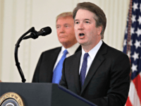 Kavanaugh President Donald Trump listens as Judge Brett Kavanaugh his Supreme Court nominee speaks, in the East Room of the White House, Monday, July 9, 2018, in Washington.