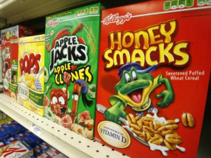 This June 25, 2010, file photo, boxes of Kellogg's Froot Loops, Corn Pops, Apple Jacks, and Honey Smacks sit on the shelf of a Mt. Lebanon, Pa. The Kellogg Company is voluntarily recalling some of its Honey Smacks cereal after salmonella infected 73 people in 31 states. The Centers for …