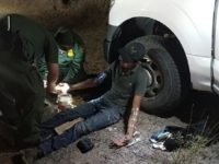 Laredo_Sector_Rescue-alien Laredo Sector BORSTAR agents provided emergency medical assistance to a migrant who was abandoned in near 100-degree heat for three days without food or water. (Photo: U.S. Border Patrol/Laredo Sector)