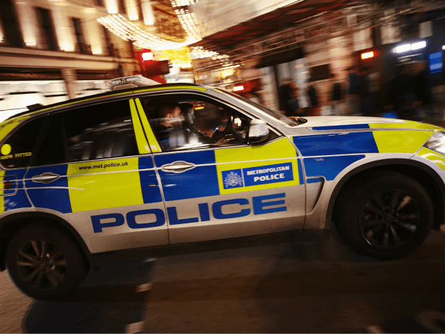 LONDON, ENGLAND - NOVEMBER 24: Police response vehicle seen near Oxford Circus underground