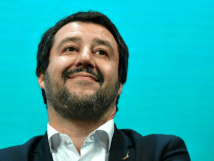 Italy's Interior Minister Matteo Salvini is under fire over plans for a census of the country's Roma community © AFP Alberto PIZZOLI