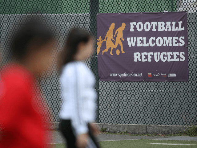 Merkel Visits Integration Project For Young Women Through Football