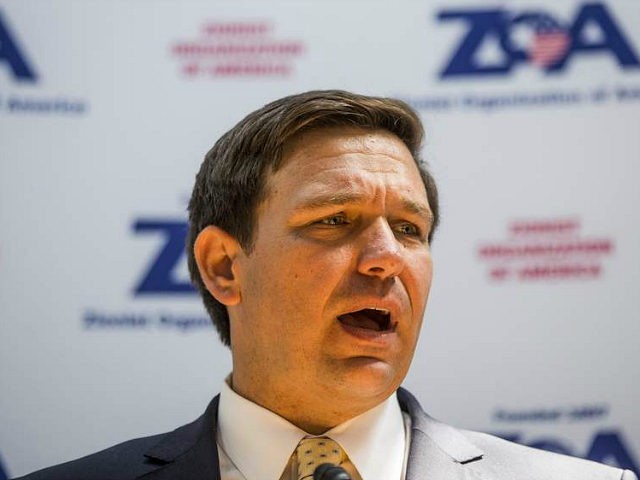 WASHINGTON, DC - MAY 09: Rep. Ron DeSantis (R-FL) speaks during an event hosted by the Zionist Organization of America on Capitol Hill on May 9, 2018 in Washington, DC. (Photo by Zach Gibson/Getty Images)