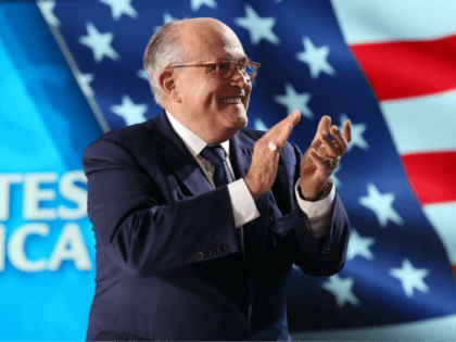 Rudy Giuliani, former mayor of New York attends 'Free Iran 2018 - the Alternative' event organized by exiled Iranian opposition group on June 30, 2018 in Villepinte, north of Paris. (Photo by Zakaria ABDELKAFI / AFP) (Photo credit should read ZAKARIA ABDELKAFI/AFP/Getty Images)