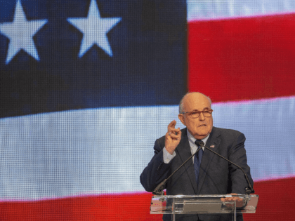 Latest appointee to President Donald Trump's legal team and former Mayor of New York City Rudy Giuliani speaks at the Conference on Iran on May 5, 2018 in Washington, DC. Over one thousand delegates from representing Iranian communities from forty states attends the Iran Freedom Convention for Human Rights and …