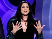 Sarahsilverman1 Actors Jon Hamm and Sarah Silverman speak onstage during the 2018 Film Independent Spirit Awards on March 3, 2018 in Santa Monica, California. (Photo by Tommaso Boddi/Getty Images)