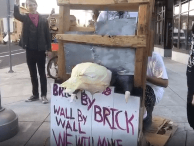 Abolish ICE Activists Execute 'Donald Trump' with Guillotine | Elite Trader