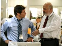 Rob Reiner and James Marsden in Shock and Awe ( Castle Rock Entertainment, 2017)