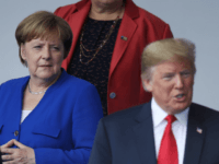 TRump Merkel BRUSSELS, BELGIUM - JULY 11: German Chancellor Angela Merkel and U.S. President Donald Trump attend the opening ceremony at the 2018 NATO Summit at NATO headquarters on July 11, 2018 in Brussels, Belgium. Leaders from NATO member and partner states are meeting for a two-day summit, which is being overshadowed …
